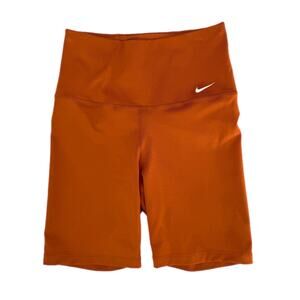 Nike Burnt Orange Dri Fit Fitted Workout Athletic Fitted Casual Biker Short